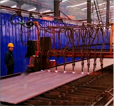 甘肃会宁钢结构车间数控等离子切割机